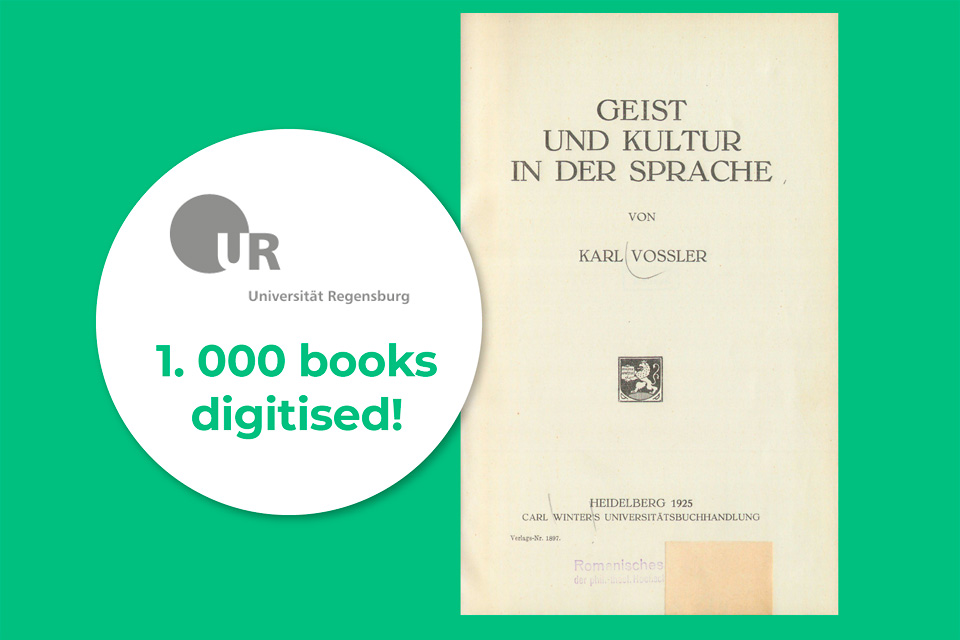 Title page of the book: 'Geist und Kultur in der Sprache' by Karl Vossler from 1925